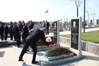 27 sentyabr - Anım Gününün ildönümü ilə əlaqədar Hərbi Memorial Məzarlıq ziyarət olundu