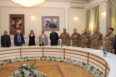 Səbaildə 27 Sentyabr – Şəhidlərimizin irsi: “Qəhrəmanlığın unudulmaz xatirəsi” mövzusunda dəyirmi masa təşkil olunmuşdur