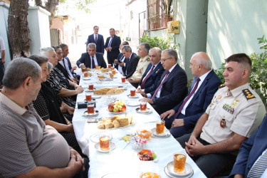 Rayon İcra Hakimiyyətinin başçısı şəhid ailələri ilə görüş keçirib