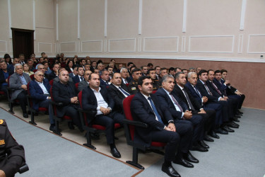 Səbail Rayon İcra Hakimiyyətində mülki müdafiə sahəsində kompleks yoxlamaların yekunlarına dair müşavirə keçirilmişdir