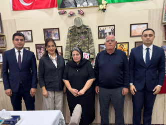 Vətən müharibəsi şəhidi Əli Nağıyevin ailə üzvləri ziyarət olundu