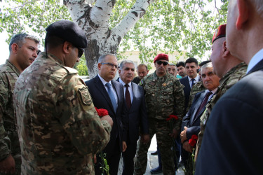 Rayon İcra Hakimiyyətinin başçısı Vətən müharibəsi veteranları ilə görüş keçirmişdir