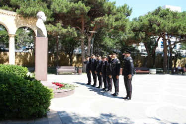 Səbail rayonunda 2 İyul - Azərbaycan Polisi Günü ilə əlaqədar Ümummilli Lider Heydər Əliyevin xatirəsi anılıb