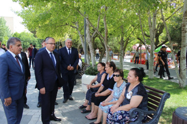 Rayon İcra Hakimiyyətinin başçısı Badamdar qəsəbə sakinləri ilə görüş keçirdi