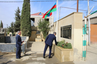 Səbail rayonunda Anım Günü ilə əlaqədar şəhidlərin məzarları ziyarət olundu