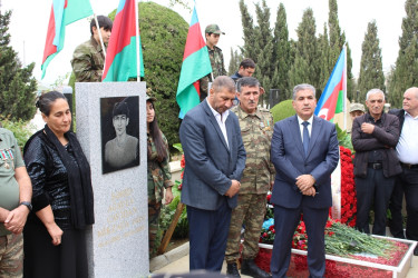 Əli Tağıyevin Vətən müharibəsində şəhid olmasının ildönümü münasibətilə məzarı ziyarət olundu