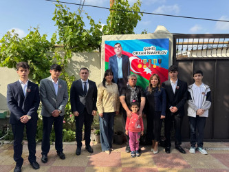 Səbail rayonunda şəhidlərin ailə üzvləri ziyarət olunur
