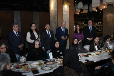 Səbaildə “8 Mart – Beynəlxalq Qadınlar Günü” münasibətilə şəhid anaları ilə görüş keçirilib