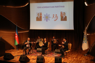 Səbail rayonunda Yeni Azərbaycan Partiyasının yaranmasının 33-cü il dönümü münasibətilə tədbir keçirilmişdir