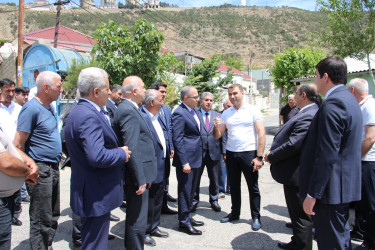 Rayon İcra Hakimiyyətinin başçısı 20-ci sahə yaşayış massivində sakinlərlə görüş keçirib
