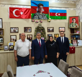 Səbaildə Vətən müharibəsi şəhidlərinin ailə üzvləri Qurban bayramı münasibətilə ziyarət olundu