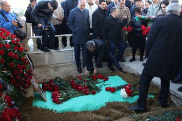 Birinci Qarabağ müharibəsində itkin düşmüş şəhid Elçin Quliyevlə vida mərasimi keçirilib