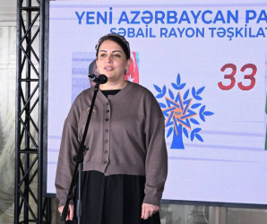 Yeni Azərbaycan Partiyası Səbail rayon təşkilatının yaradılmasının 33-cü ildönümünə həsr olunmuş tədbir