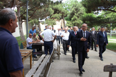 Badamdar qəsəbəsi Heydər Əliyev parkında sakinlərlə görüş keçirilmişdir