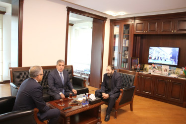 Rayon İcra Hakimiyyətinin başçısı Vətən müharibəsi şəhidi Əli Tağıyevin atası Aydın Tağıyev ilə görüş keçirmişdir