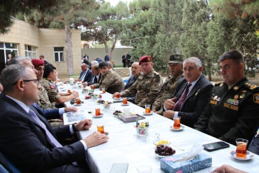 Badamdar qəsəbəsində müharibə veteranları ilə görüş