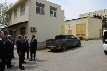 Rayon İcra Hakimiyyətinin başçısı Badamdar qəsəbəsində əraziyə baxış keçirib