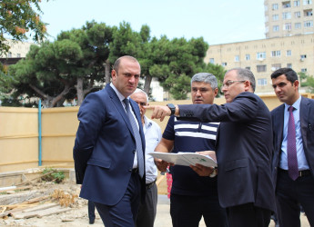 Badamdar qəsəbəsi “Şəhidlər” abidə kompleksində aparılan abadlıq işləri sürətlə davam edir