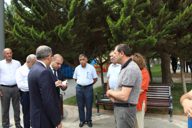 Rayon İcra Hakimiyyətinin başçısı Badamdar qəsəbəsində sakinlərlə səyyar görüş keçirmişdir