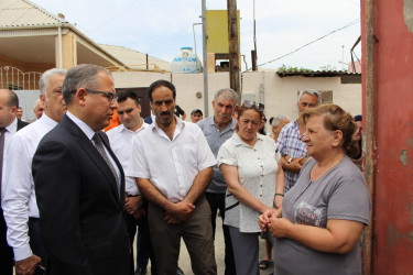 Rayon İcra Hakimiyyətinin başçısı 20-ci sahə yaşayış massivində sakinlərlə səyyar görüş keçirmişdir