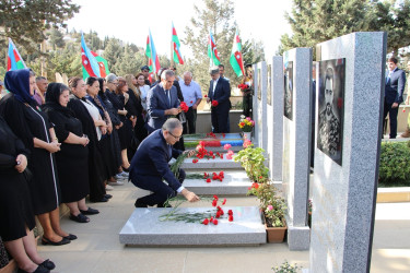 Səbail rayonunda Anım Günü ilə əlaqədar şəhidlərin məzarları ziyarət olundu