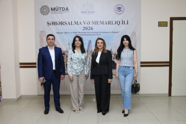 Səbail rayonunda “Heydər Əliyev və Milli Memarlıq Dəyərlərinin Qorunması və İnkişafı” mövzusunda panel müzakirə keçirilmişdir