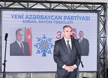 Yeni Azərbaycan Partiyası Səbail rayon təşkilatının yaradılmasının 33-cü ildönümünə həsr olunmuş tədbir