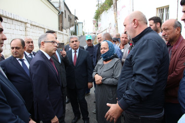 Rayon İcra Hakimiyyətinin başçısı 20-ci sahə yaşayış massivində sakinlərlə səyyar qəbul keçirmişdir