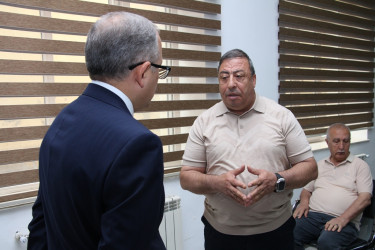 Rayon İcra Hakimiyyətinin başçısı sakinlərlə səyyar görüş keçirmişdir