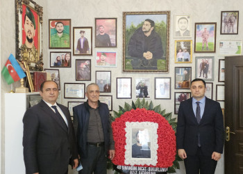 Səbail rayonunda Vətən müharibəsi şəhidlərinin ailə üzvləri Qurban bayramı münasibətilə ziyarət olundu