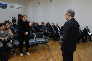 Rayon İcra Hakimiyyətinin başçısı Badamdar qəsəbəsində sakinlərlə səyyar görüş keçirmişdir