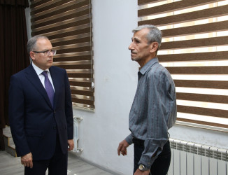 Rayon İcra Hakimiyyətinin başçısı sakinlərlə səyyar görüş keçirmişdir