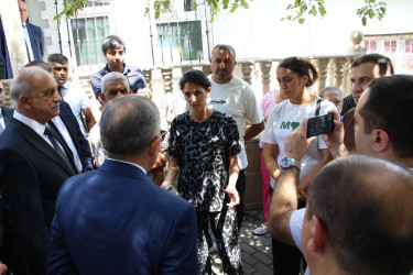 Rayon İcra Hakimiyyətinin başçısı 20-ci sahə yaşayış massivində sakinlərlə səyyar qəbul keçirmişdir