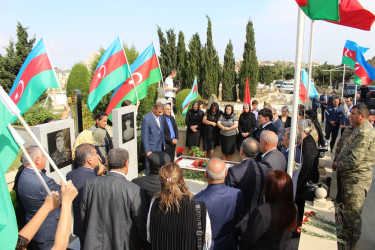 Cavidan Ağayevin şəhid olmasının ildönümü ilə bağlı məzarı ziyarət olundu