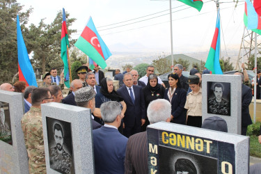 Cavidan Ağayevin şəhid olmasının ildönümü münasibətilə məzarı ziyarət olundu