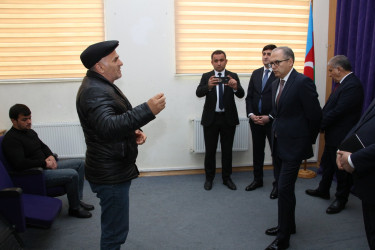 Rayon İcra Hakimiyyətinin başçısı 20-ci sahə yaşayış massivində sakinlərlə növbəti səyyar qəbul keçirmişdir