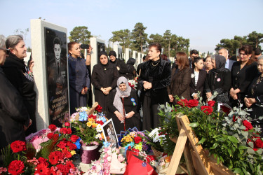 Hərbi Memorial Məzarlıqda Vətən müharibəsi şəhidi Məmmədağa Səfərovun ildönümü münasibətilə məzarı ziyarət olunub