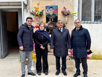 Şəhidlərin ailə üzvləri 31 dekabr - Dünya Azərbaycanlılarının Həmrəylik Günü və Yeni il münasibətilə ziyarət olunub