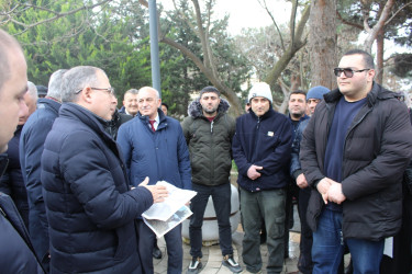 Rayon İcra Hakimiyyəti başçısının Badamdar qəsəbəsində sakinlərlə növbəti görüşü