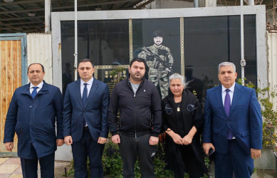Səbail rayonunda Novruz bayramı münasibətilə şəhidlərin ailə üzvləri ziyarət olundu