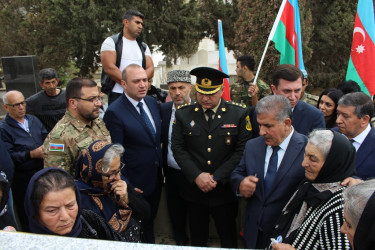 Əli Tağıyevin Vətən müharibəsində şəhid olmasının ildönümü münasibətilə məzarı ziyarət olundu