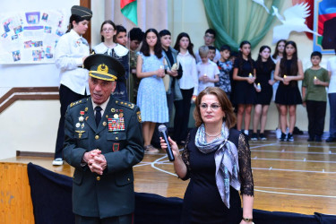 Səbail rayonunda məktəblilərlə vətənpərvərlik mövzusunda görüş keçirilmişdir