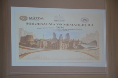Səbail rayonunda “Heydər Əliyev və Milli Memarlıq Dəyərlərinin Qorunması və İnkişafı” mövzusunda panel müzakirə keçirilmişdir