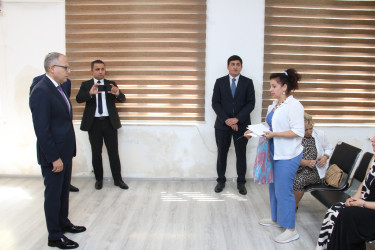 Rayon İcra Hakimiyyətinin başçısı sakinlərlə səyyar görüş keçirmişdir