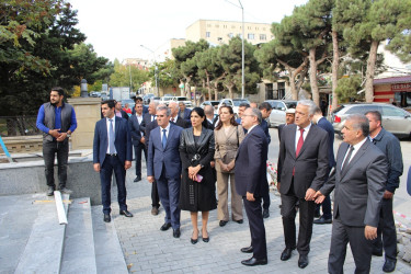 “Şəhidlər” abidə kompleksində aparılan işlərə baxış keçirilmişdir