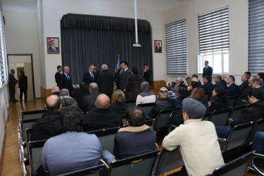 Rayon İcra Hakimiyyətinin başçısı Bayıl yaşayış massivində sakinlərlə səyyar görüş keçirib
