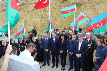 Cavidan Ağayevin şəhid olmasının ildönümü münasibətilə məzarı ziyarət olundu