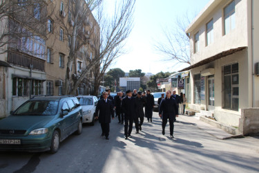 Rayon İcra Hakimiyyətinin başçısı Badamdar qəsəbəsində əraziyə baxış keçirib
