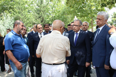 Rayon İcra Hakimiyyətinin başçısı 20-ci sahə yaşayış massivində sakinlərlə səyyar qəbul keçirmişdir