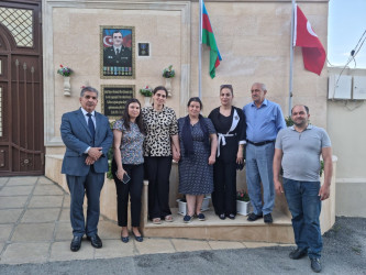 Şəhid İlkin Əhədzadənin həyat yoldaşı Gülsüm xanım doğum günü münasibətilə ziyarət olundu